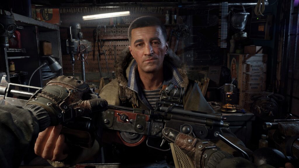 Workaround bench and armorer scene from METRO 2039 preview coverage