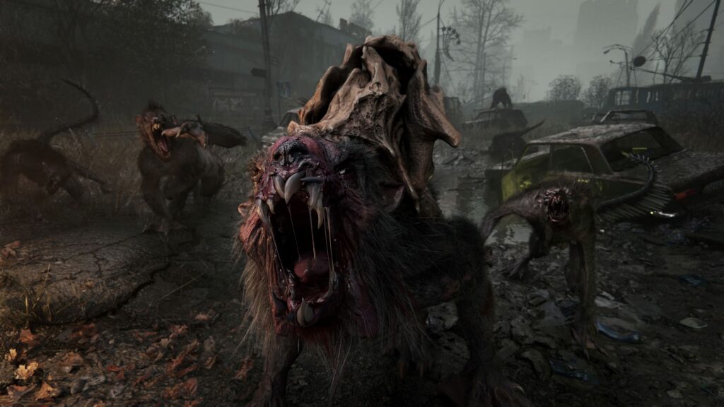 Novoreich watchmen under harsh lights in a METRO 2039 preview screenshot